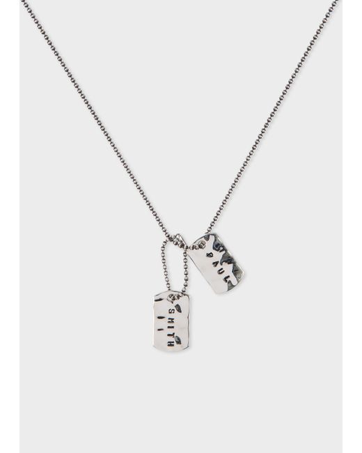 Paul Smith Double Tag Necklace