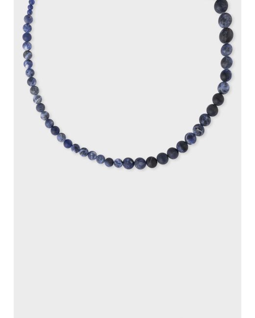 Paul Smith Sodalite Gold Vermeil Necklace By Completedworks