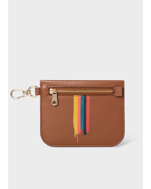 Paul Smith Leather Painted Stripe Pouch