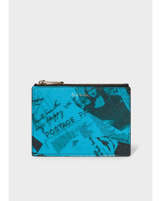 Paul Smith Show Collage Zip Card Holder