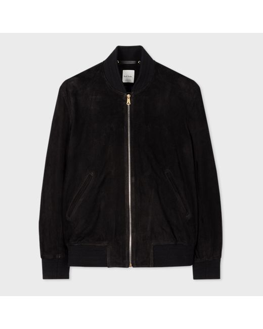 Paul Smith Regular Fit Suede Bomber Jacket