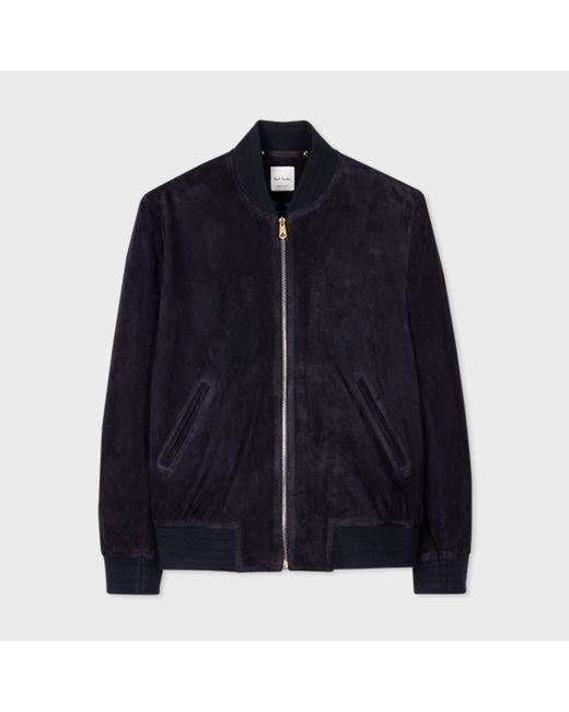 Paul Smith Regular Fit Suede Bomber Jacket