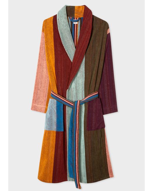 Paul Smith Artist Stripe Towelling Dressing Gown