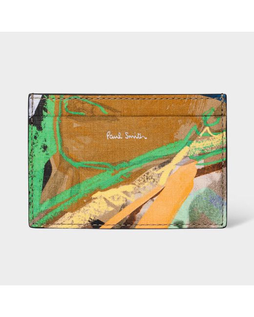 Paul Smith Life Drawing Print Leather Card Holder