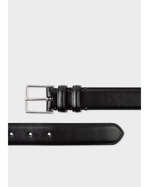 Paul Smith Leather Double Keeper Classic Suit Belt