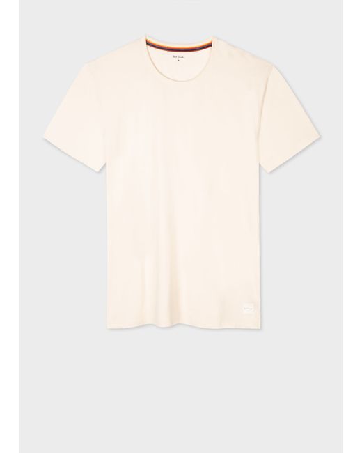 Paul Smith Cream Cotton T-Shirt
