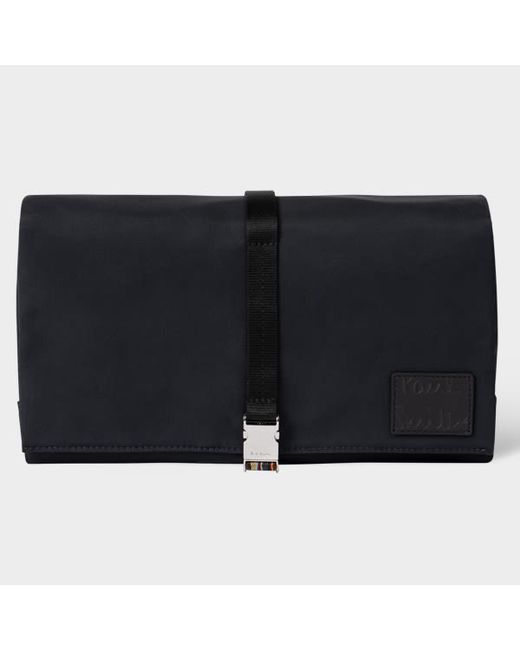 Paul Smith Navy Cotton-Blend Canvas Fold-Out Wash Bag