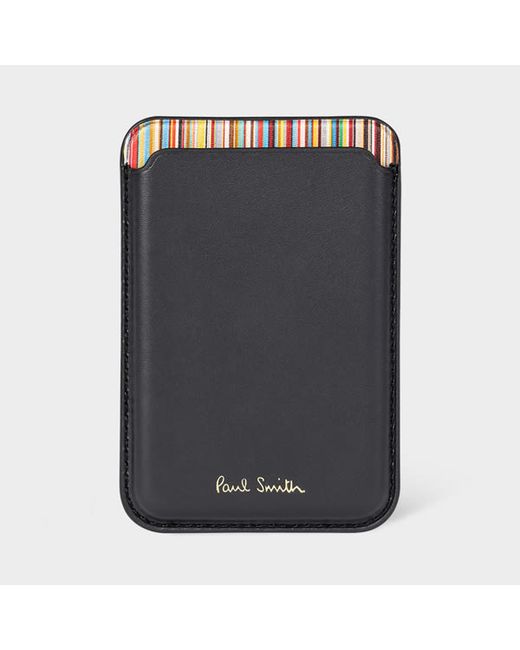 Paul Smith iPhone 15 Pro MagSafe Leather Credit Card Case