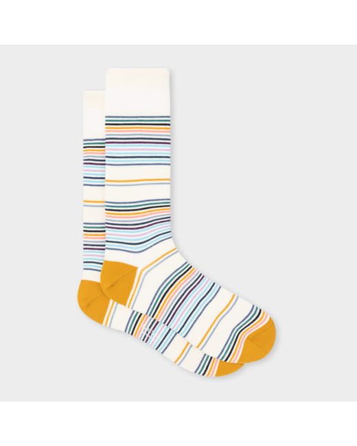 Paul Smith and Yellow Multi-Stripe Socks