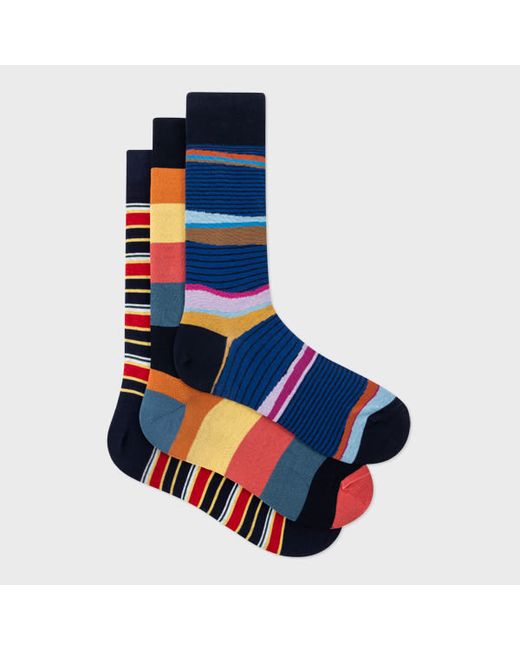 Paul Smith Stripe Socks Three Pack