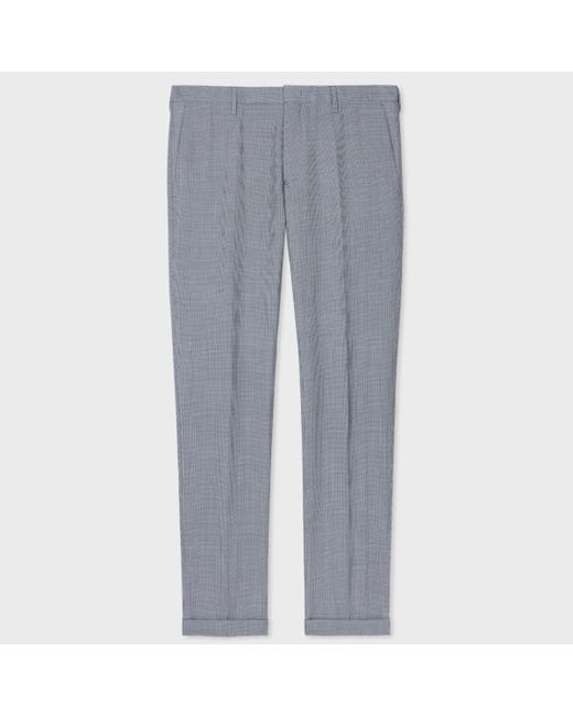 Paul Smith Light Micro Houndstooth Wool-Mohair Trousers