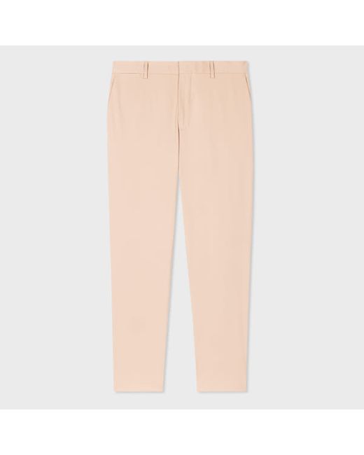 Paul Smith Tapered-Fit Light Tan Fine Cotton-Twill Chinos