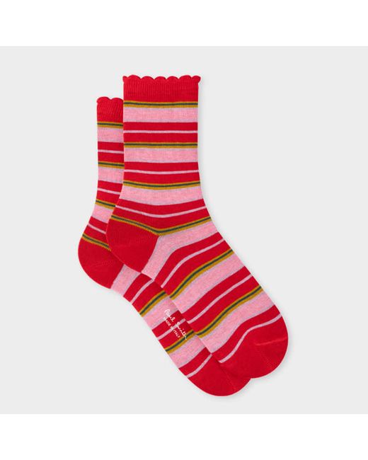 Paul Smith Stripe Frill Socks