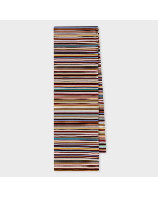 Paul Smith Merino Wool Signature Stripe Scarf