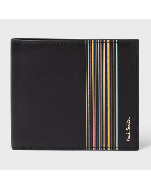 Paul Smith Signature Stripe Block Billfold And Coin Wallet