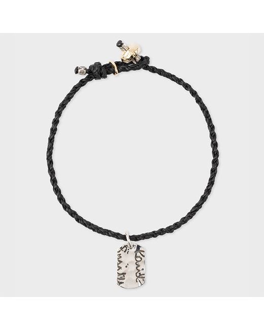 Paul Smith Rope Bracelet with Silver Tag
