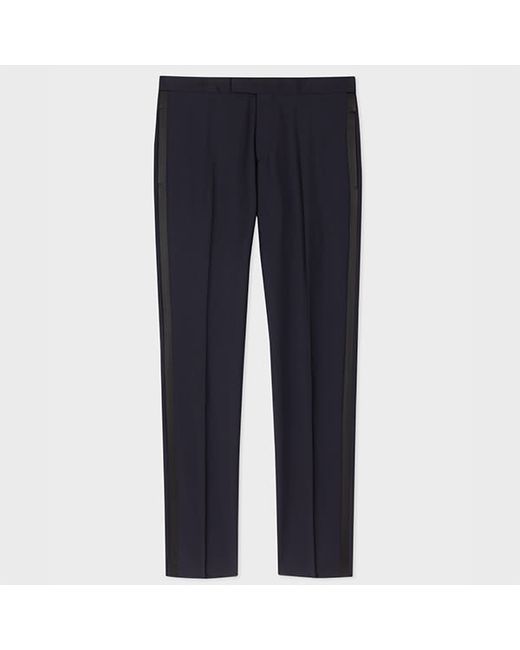 Paul Smith Slim-Fit Navy Wool-Mohair Evening Trousers