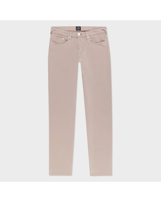 PS Paul Smith Tapered-Fit Taupe Garment-Dyed Jeans