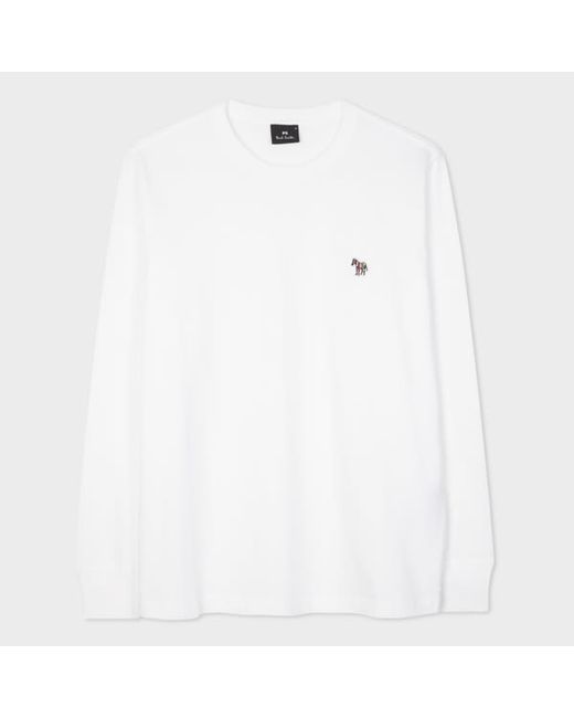 PS Paul Smith Cotton Zebra Logo Long-Sleeve T-Shirt