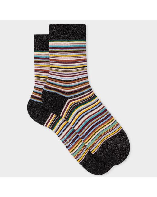 Paul Smith Glitter Signature Stripe Socks