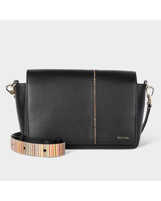 Paul Smith Leather Signature Stripe Crossbody Bag