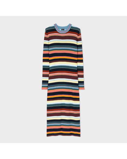 PS Paul Smith Multi Stripe Knitted Dress