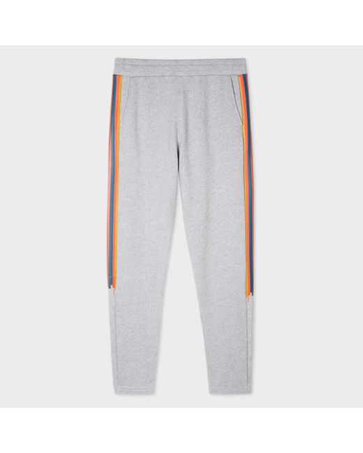 Paul Smith Tapered-Fit Marl Painted Stripe Sweatpants