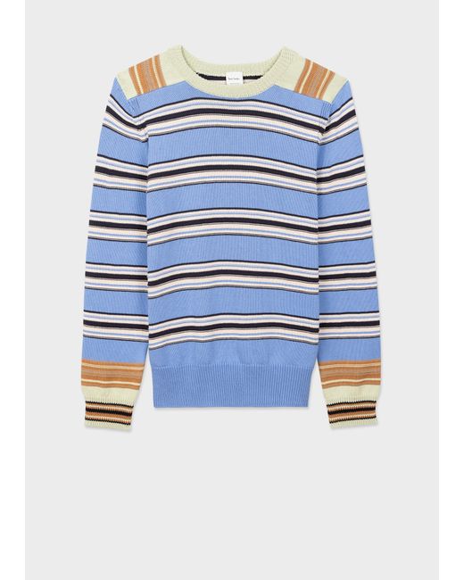 Paul Smith Mix-Up Stripe Cotton-Blend Sweater