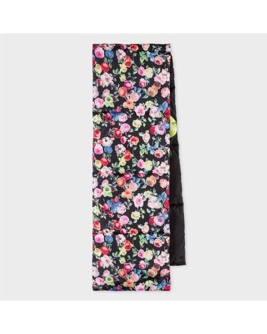 Paul Smith Archive Rose And Green Apple Reversible Scarf