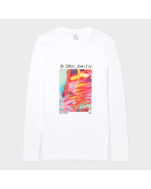 PS Paul Smith Rave Waves Long-Sleeve T-Shirt