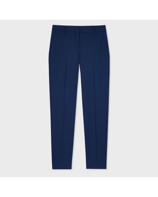 Paul Smith Dark Wool Tapered-Fit Trousers