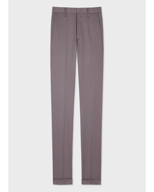 Paul Smith Slim-Fit Ash Cotton-Stretch Chinos