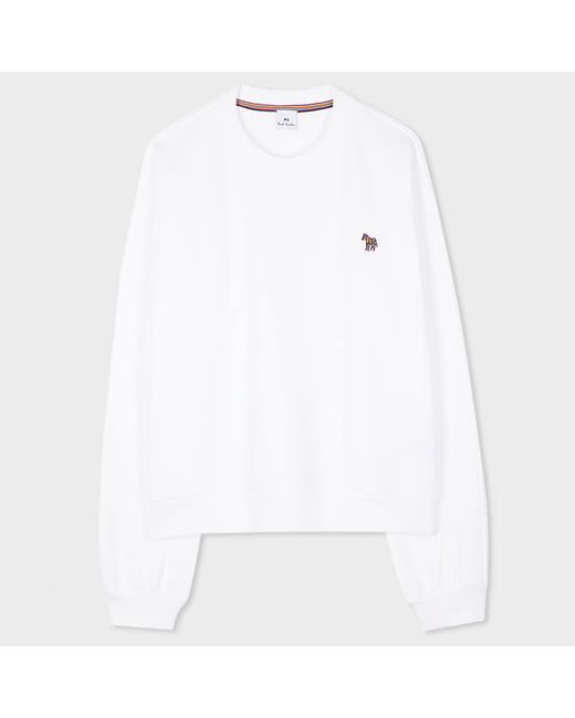 PS Paul Smith Zebra Logo Cotton Sweatshirt