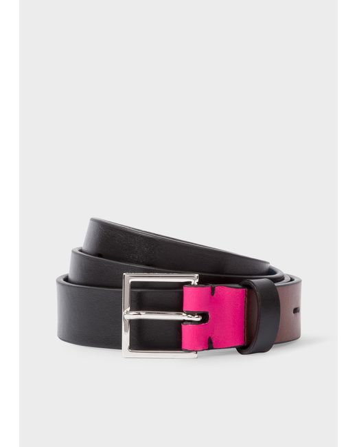 PS Paul Smith Leather Belt With Contrast End