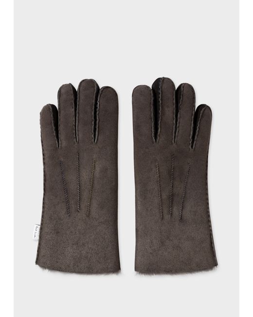 Paul Smith Dark Sheepskin Gloves