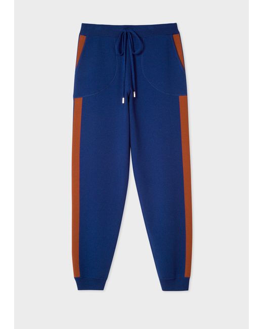 Paul Smith Knitted Sweatpants With Rust Side Band