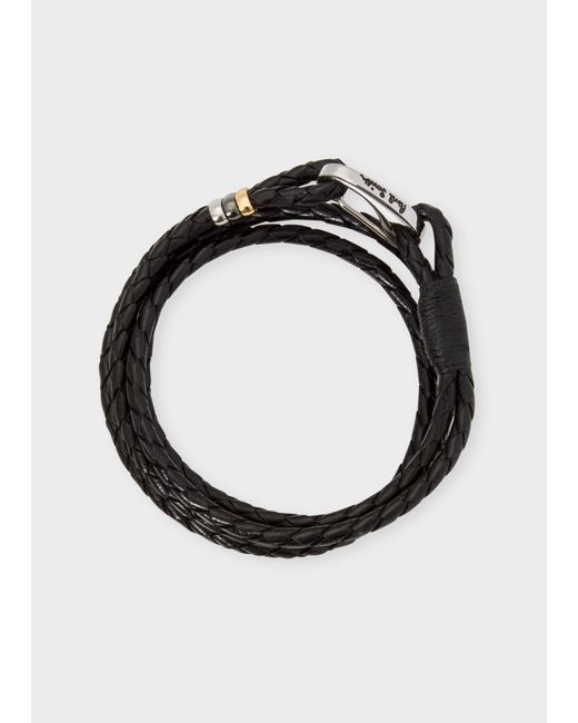 Paul Smith Leather Wrap Bracelet