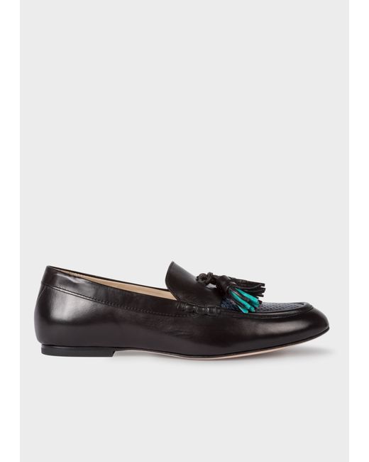 PS Paul Smith Leather Willow Tasseled Loafers