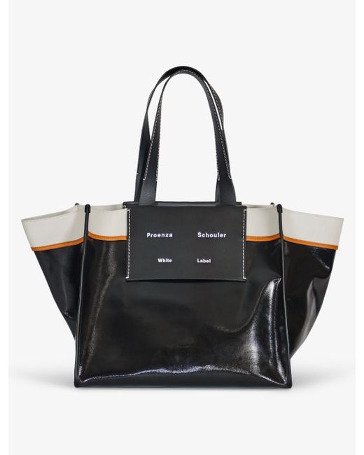 Proenza Schouler White Label XL Morris Coated Canvas Tote One