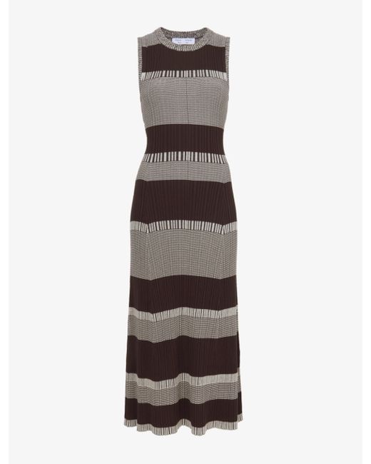 Proenza Schouler White Label Mini Stripe Sleeveless Knit Dress