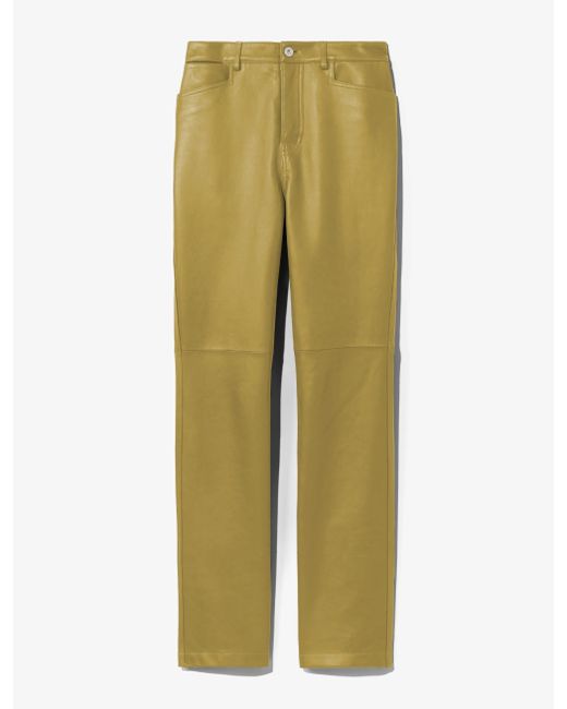 Proenza Schouler White Label Leather Straight Pants