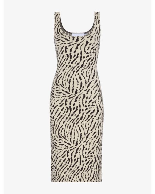 Proenza Schouler White Label Animal Jacquard Tank Top Dress