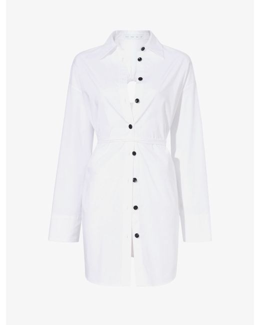 Proenza Schouler White Label Soft Poplin Button Down Shirt