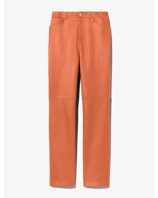 Proenza Schouler White Label Leather Straight Pants