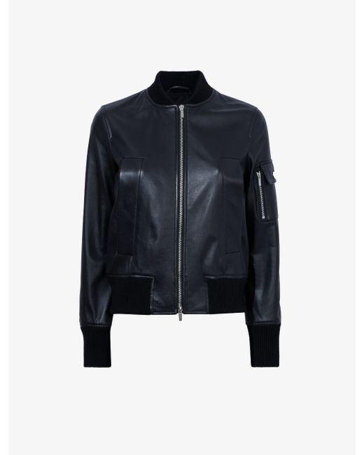 Proenza Schouler White Label Lightweight Leather Bomber 001