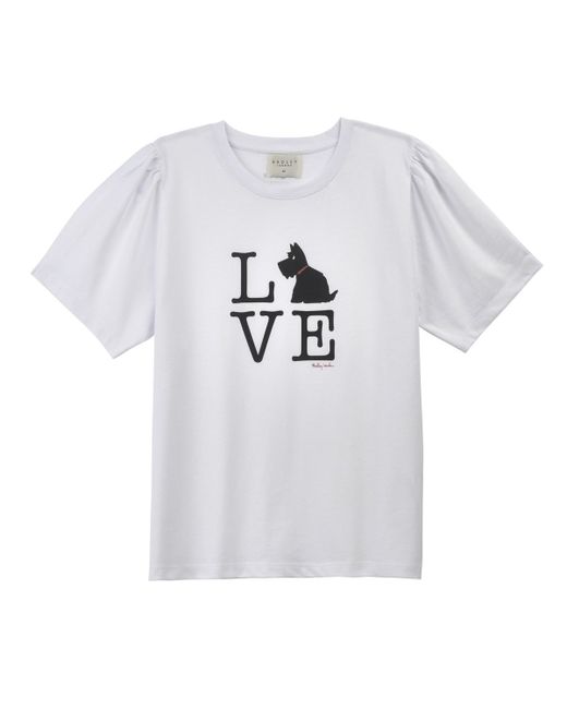Radley London Love Pleat Sleeve T-Shirt L