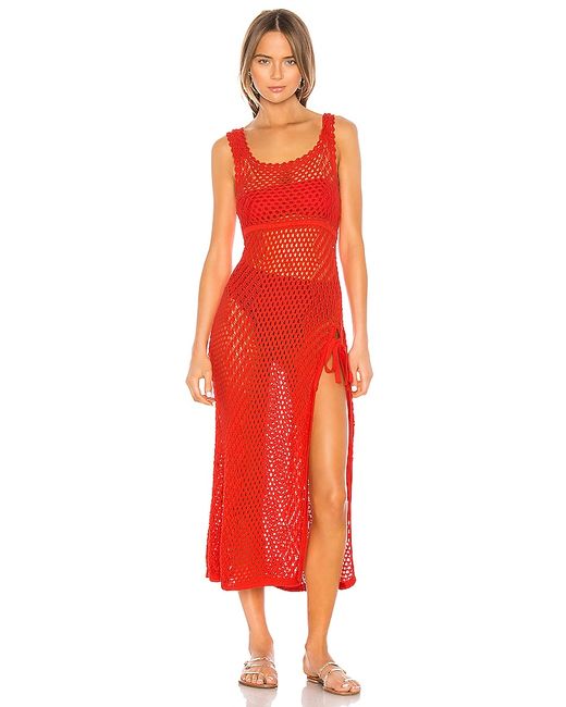 Camila Coelho Athena Crochet Dress in Red. also M XXS