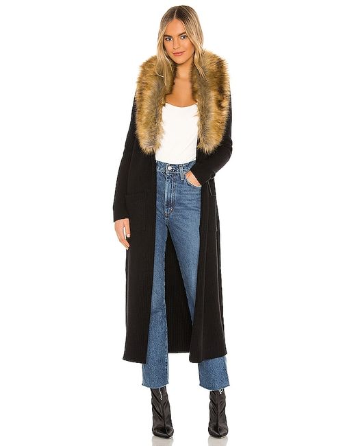 Show Me Your Mumu Lombardi Long Cardigan With Faux Fur Trim also
