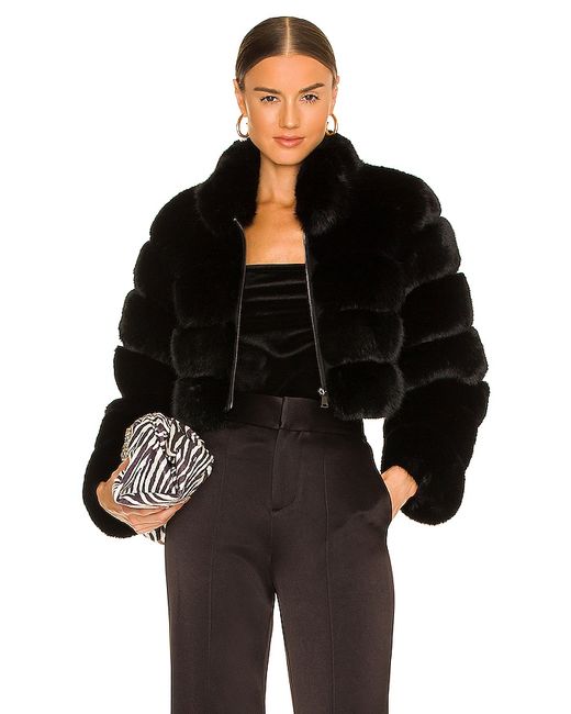 Adrienne Landau Faux Fox Fur Jacket in also S