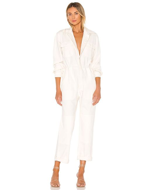 Overlover Rose Jumpsuit in White. also XS